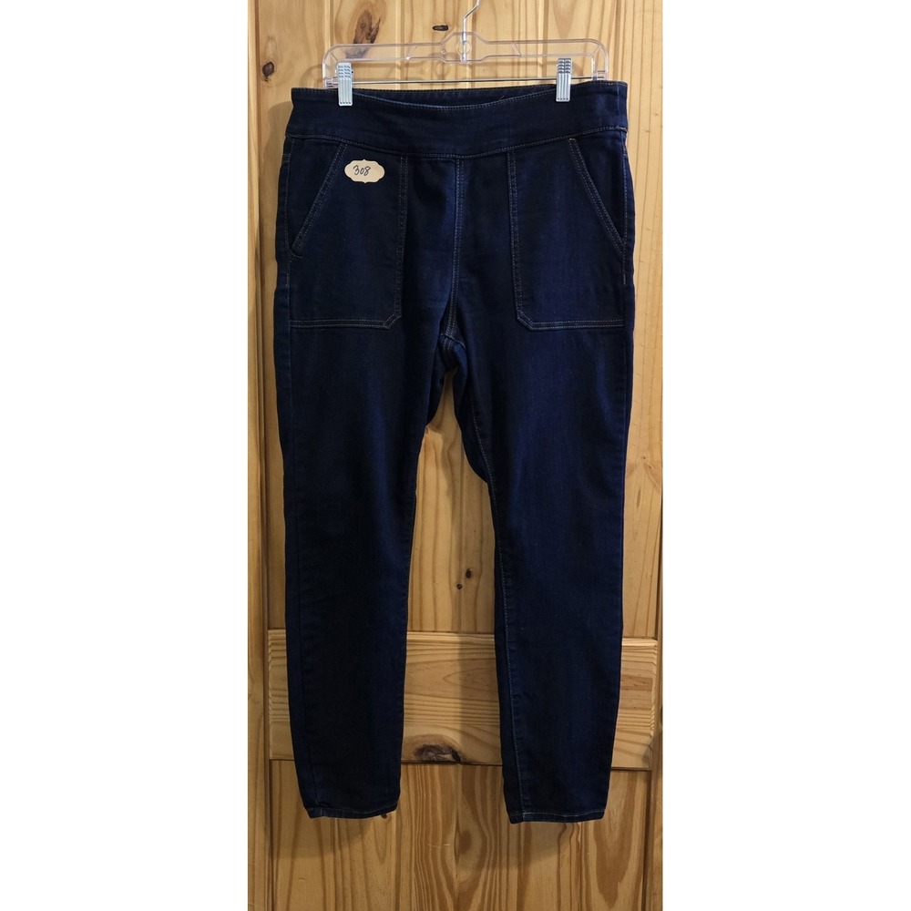Faith Jeans Women's‎ Jeans Dark Wash Size 12 Ankle Pull On Stretch Have Faith